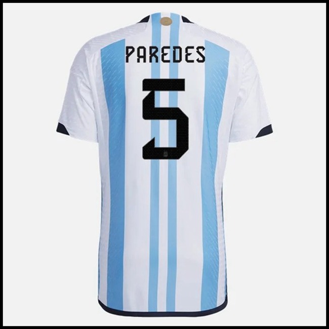 Nogometni Dres Argentina PAREDES #5 Domaći Komplet Svjetsko Prvenstvo 2022