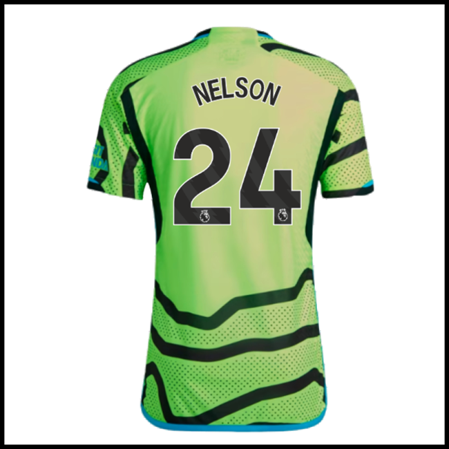Nogometni Dres Arsenal NELSON #24 Gostujući Komplet 2023-2024