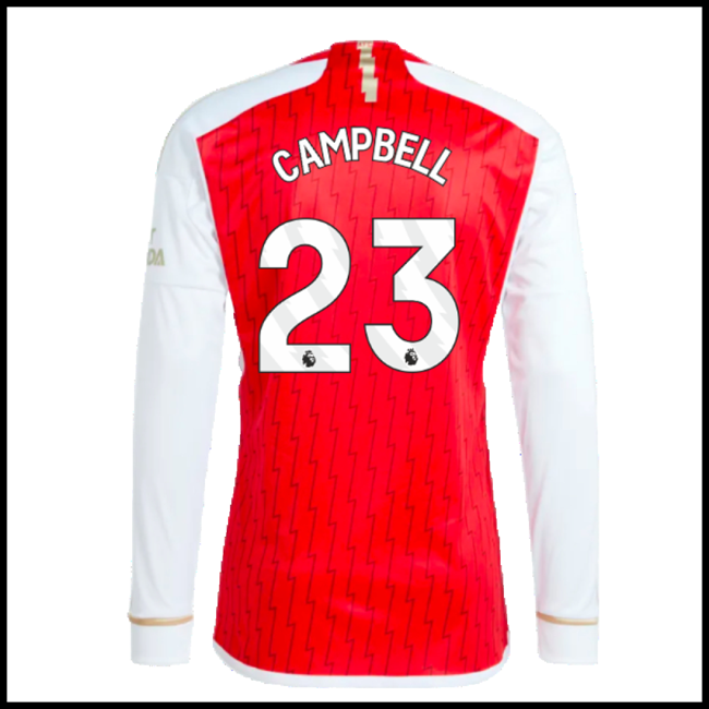 Nogometni Dres Arsenal CAMPBELL #23 Dugim Rukavima Domaći Komplet 2023-2024