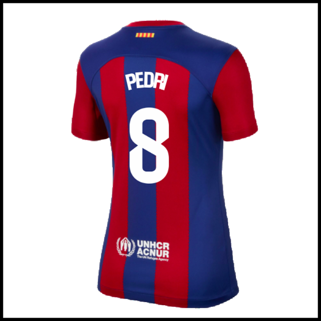 Nogometni Dres FC Barcelona Ženska PEDRI #8 Domaći Komplet 2023-2024