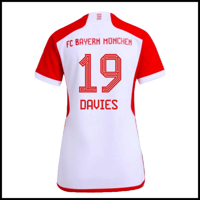 Nogometni Dres FC Bayern München Ženska DAVIES #19 Domaći Komplet 2023-2024