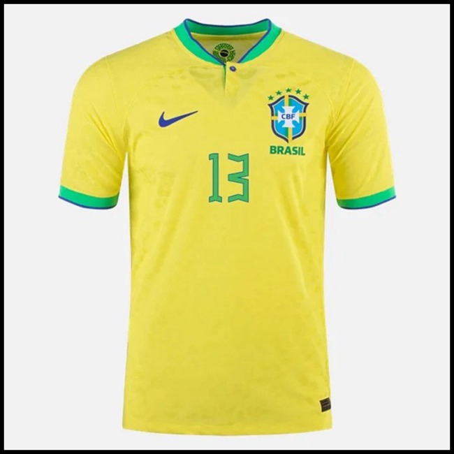 Brazil DANIALVES #13 Dres,jeftina Nogometni Dres Brazil DANIALVES #13 Domaći Komplet Svjetsko Prvenstvo 2022 online hrvatska