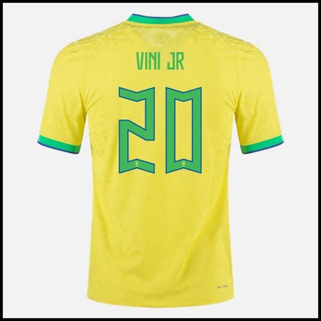 Nogometni Dres Brazil VINI JR #20 Domaći Komplet Svjetsko Prvenstvo 2022