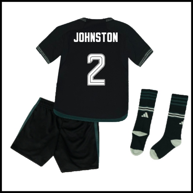 Nogometni Dres Celtic Dječji JOHNSTON #2 Gostujući Komplet 2023-2024