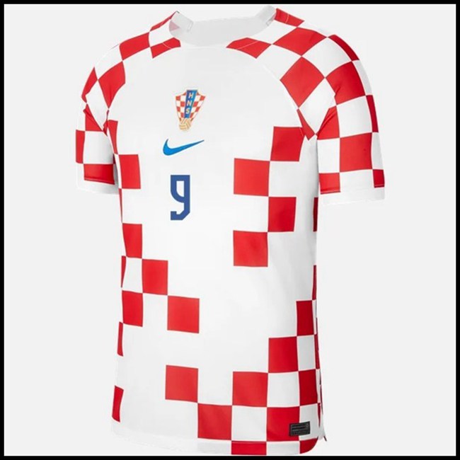 Hrvatska KRAMARIC #9 Odjeća,gdje kupiti Nogometni Dres Hrvatska KRAMARIC #9 Domaći Komplet Svjetsko Prvenstvo 2022 online hrvatska