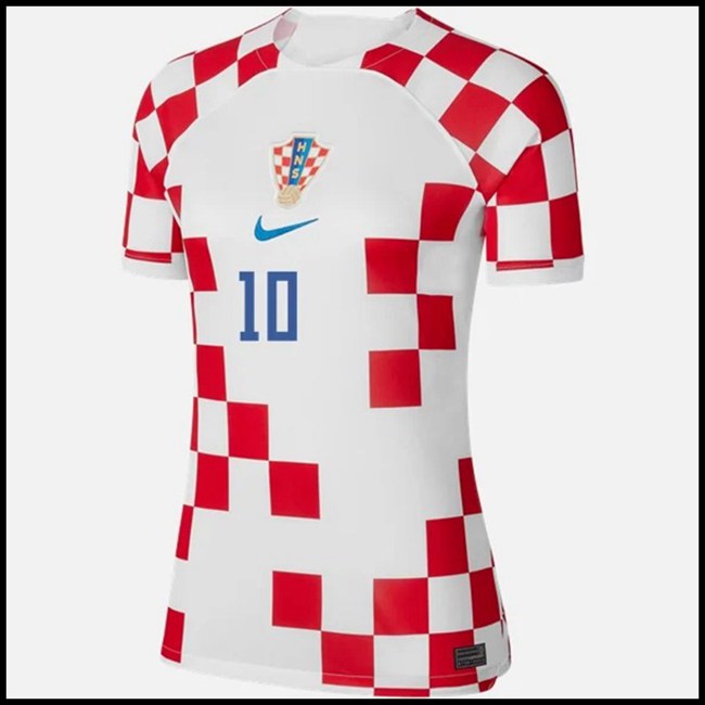 Hrvatska MODRIC #10 Odjeća,novi Nogometni Dres Hrvatska Ženska MODRIC #10 Domaći Komplet Svjetsko Prvenstvo 2022 webshop