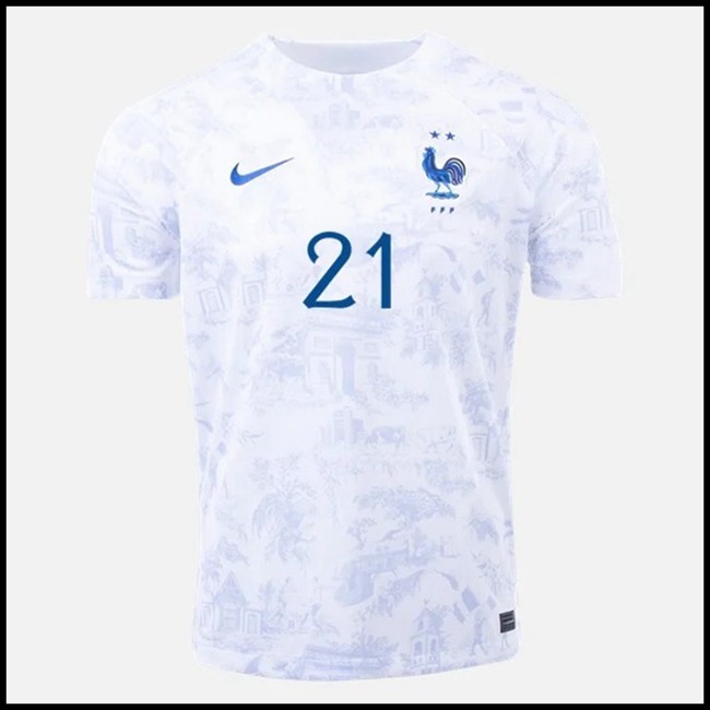 Francuska L HERNANDEZ #21 Trenirke,outlet Nogometni Dres Francuska L HERNANDEZ #21 Gostujući Komplet Svjetsko Prvenstvo 2022 webshop