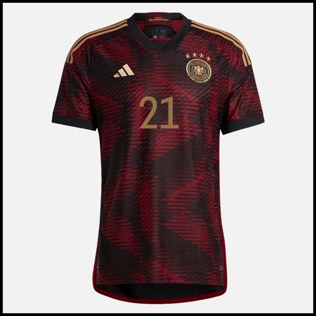 Njemačka GUNDOGAN #21 Odjeća,izrada Nogometni Dres Njemačka GUNDOGAN #21 Gostujući Komplet Svjetsko Prvenstvo 2022 online shop hr