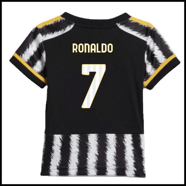 Nogometni Dres Juventus Dječji RONALDO #7 Domaći Komplet 2023-2024