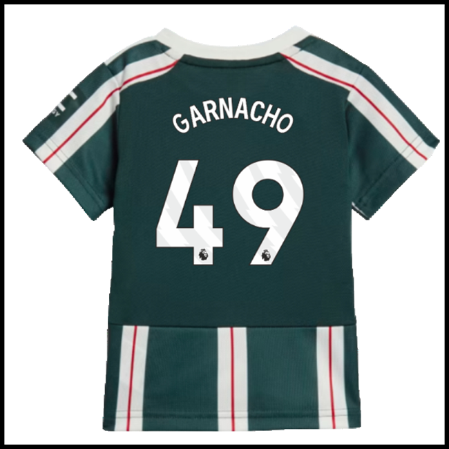 Nogometni Dres Manchester United Dječji GARNACHO #49 Gostujući Komplet 2023-2024