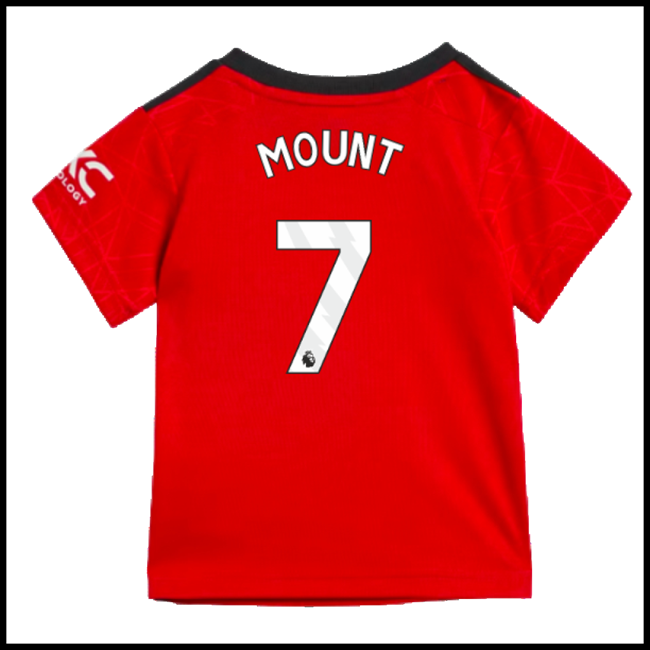 Nogometni Dres Manchester United Dječji MOUNT #7 Domaći Komplet 2023-2024