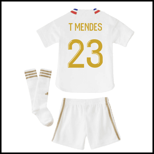 Nogometni Dres Olympique Lyonnais Dječji T MENDES #23 Domaći Komplet 2023-2024