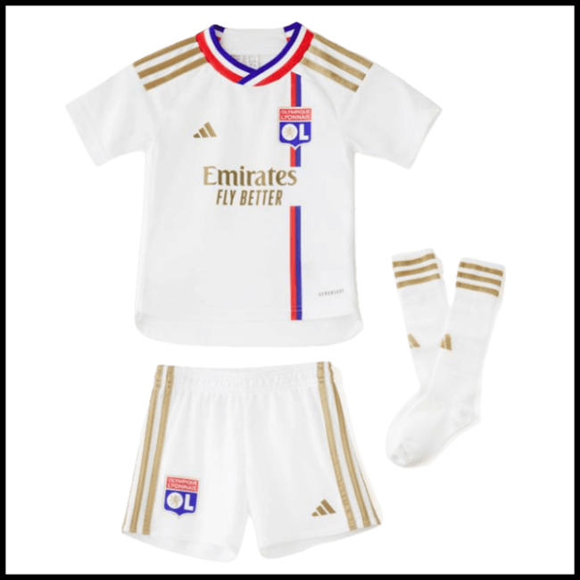 Olympique Lyonnais GOVOU #14 Trenirke,cijena Nogometni Dres Olympique Lyonnais Dječji GOVOU #14 Domaći Komplet 2023-2024 sport web shop