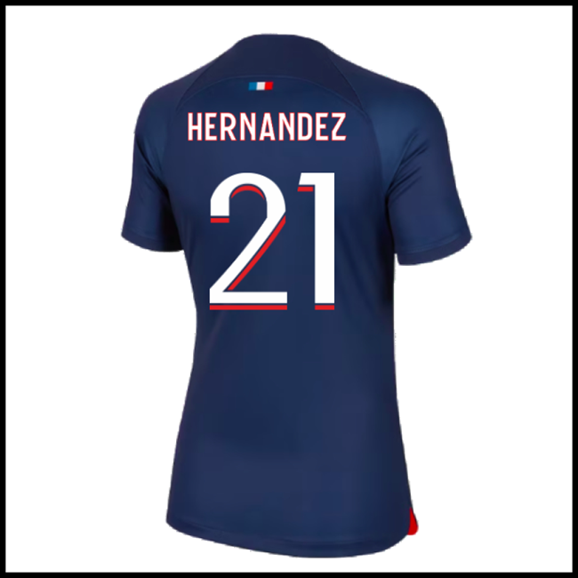 Nogometni Dres Paris Saint Germain PSG Ženska HERNANDEZ #21 Domaći Komplet 2023-2024