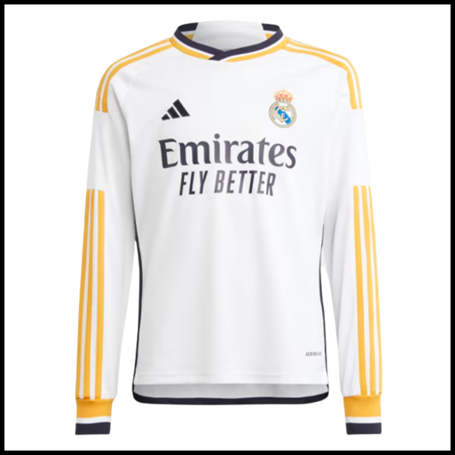 FC Real Madrid RAMOS #4 Dresova,kupovina Nogometni Dres FC Real Madrid RAMOS #4 Dugim Rukavima Domaći Komplet 2023-2024 komplet