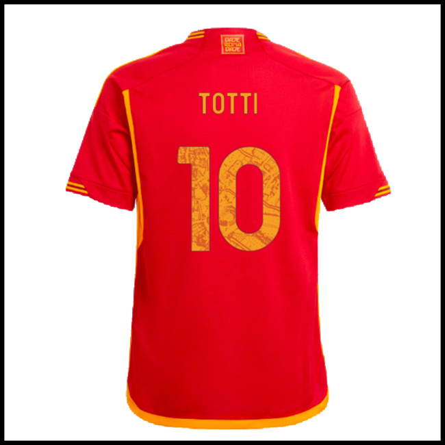 Nogometni Dres AS Roma TOTTI #10 Domaći Komplet 2023-2024