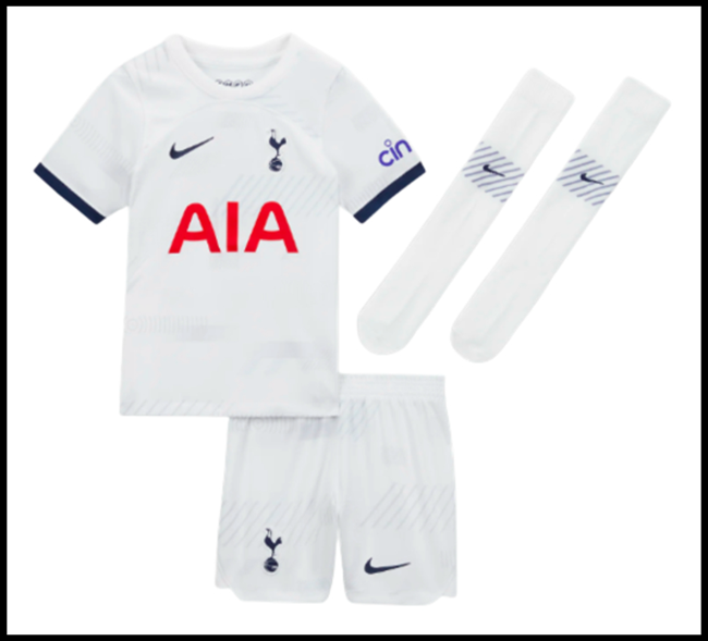 Nogometni Dres Tottenham Hotspur Dječji Domaći Komplet 2023-2024