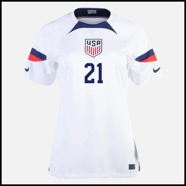 SAD WEAH #21 Odjeća,internet Nogometni Dres SAD Ženska WEAH #21 Domaći Komplet Svjetsko Prvenstvo 2022 fan shop
